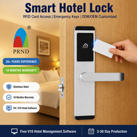 Cerradura Electrónica RFID para Puerta de Hotel PRND, Cerradura de Manija de Acero Inoxidable, Cerrojo Simple, Impermeable, Software Gratuito
