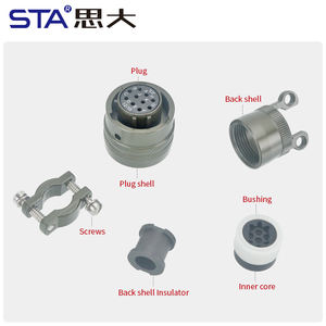 Mil Dtl 26482 12S-10 Ms3102a Mannelijke Vrouwelijke Ronde Connector Shell Terminal 3 4 8 10 12 Pin Ip67/Ip68 Waterdichte 850V - Product Image 5
