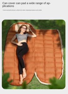 Saco <span class=keywords><strong>de</strong></span> <span class=keywords><strong>Dormir</strong></span> Tipo Sobre para Invierno, Resistente al Frío, con Plumas <span class=keywords><strong>de</strong></span> Pato Blancas, Forma <span class=keywords><strong>de</strong></span> Huevo, para Acampar al Aire Libre, Engrosado, 320T, Hilado Chunya - Product Image 4