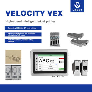 Imprimante à jet d'encre TIJ en ligne 300 m/min, haute qualité, étiquetage, logo, date, numéro de lot, codage sur bouteille en plastique, boîte en métal, boîte en carton - Product Image 1