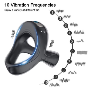 Meistverkaufter Penisring-Vibrator für Männer - Ejakulationsverzögerung Erwachsenen-Vibrationsring Made in China - Product Image 2