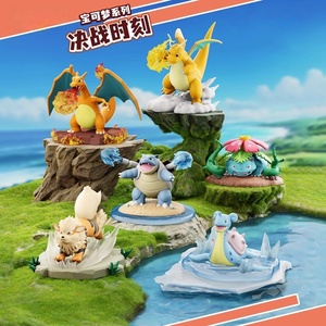 CHXU Nouveauté : Figurines décoratives populaires de la série Pokémon Battle Moment en boîte mystère – Mini-figurines originales très demandées - Product Image 3