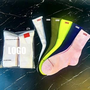 US Stock High Cut Towel Bottom Crew <strong>Socks</strong> Unisex Hip Hop Streetwear Breathable <strong>Moisture</strong> Wicking Casual Daily <strong>Socks</strong> Men Women - Product Image 5
