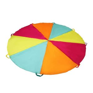 Paracaídas de Juguete Personalizables de 6, 10 y 20 Pies con Asas para Niños, Juego Interior y Exterior, Clases de Gimnasia en Escuelas Primarias, Jardín Trasero - Product Image 2