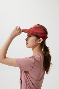 Haute qualité femmes demi vide haut queue de cheval casquette motif personnalisé pare-soleil pour <span class=keywords><strong>Golf</strong></span> Tennis cyclisme Sports de plein air - Product Image 2