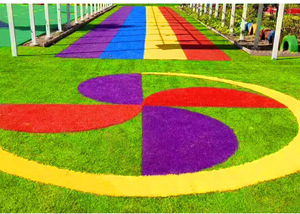 Gazon artificiel extérieur, pelouse synthétique ultra-dense antidérapante pour jardin d'enfants, écran de confidentialité vert décoratif - Product Image 5