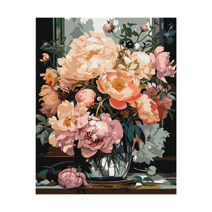 Shenzhen dafen moderno personalizado pintado a mano arte dibujado a mano pintura <span class=keywords><strong>al</strong></span> óleo <span class=keywords><strong>de</strong></span> flor sobre lienzo con marco arte <span class=keywords><strong>de</strong></span> la pared Decoración - Product Image 1