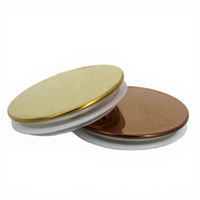 Vente en gros de couvercles en fer de 7 cm, 8 cm, 9 cm, personnalisables haut de gamme, à l'épreuve des enfants, avec anneau en silicone, pour pots à bougies, utilisation industrielle et chimique