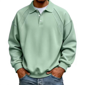 Maglione Polo da Uomo Semplice con Colletto Rovesciato e Bottoni, Casual e Comodo - Product Image 4