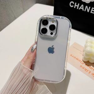 Bán Buôn Phổ Biến Thiết Kế Kẹo Màu Xà Phòng Đơn Giản Mạ Khung Gương Chống Sốc Bìa Trường Hợp Đối Với iPhone 15 14 13 12 Pro Max - Product Image 3