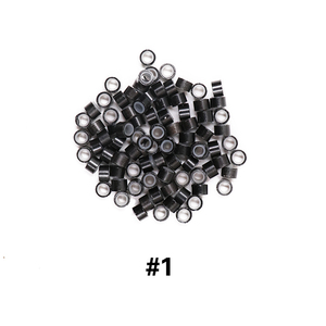 <span class=keywords><strong>Micro</strong></span> perles doublées en silicone, 5mm, outil pour Extensions de cheveux humains, 1000 pièces, offre spéciale - Product Image 5