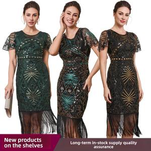 <span class=keywords><strong>Robe</strong></span> de cocktail semi-formelle <span class=keywords><strong>style</strong></span> Gatsby 2025 pour femme enceinte, taille haute, col rond, manches longues, coupe ajustée, longueur crayon, en polyester, <span class=keywords><strong>style</strong></span> années 1950 - Product Image 2