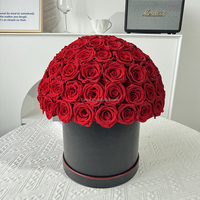 Boîte Cadeau de Luxe Personnalisée pour la Fête des Mères, Vente en Gros de Roses Éternelles Stabilisées, Immortelles, Infinies, Préservées pour Toujours