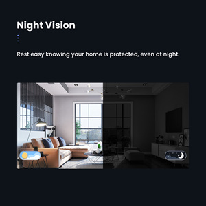 Caméra de sécurité intelligente sans fil <span class=keywords><strong>avec</strong></span> communication bidirectionnelle, vision nocturne, caméra WiFi Tuya - Product Image 4