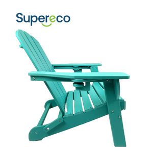 Chaise pliante moderne en HDPE <span class=keywords><strong>de</strong></span> type Adirondack pour foyer extérieur portable, idéale pour jardin, cour, plage, parc et école - Product Image 5