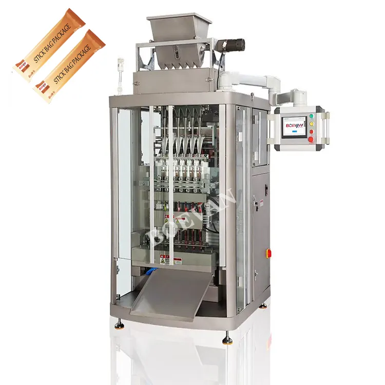 Machine à emballer automatique de sachets de sucre sel Machine à emballer VFFS pour café instantané pur Machine de remplissage d'épices en sachets