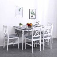 Ensemble table à manger pour 4 chaises Mobilier de salle à manger moderne Ensemble de salle à manger en bois