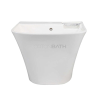 ORTONBATH lavabo carré suspendu lavabo de salle de bain lavabo sur pied lavabo suspendu ensemble de toilette salle de bain lavabo en céramique