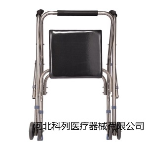 Déambulateur pliant en acier inoxydable avec siège et roues pour personnes âgées et handicapées, aide à la mobilité - Product Image 3