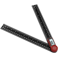 Règle d'angle numérique 300 mm, inclinomètre électronique, goniomètre 360 degrés, rapporteur, outils de mesure d'angle