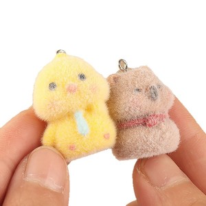 Mini cucciolo di Alpaca ciondoli in resina di coniglio accessori <span class=keywords><strong>gancio</strong></span> in resina animali che affollano 3D Figure ornamenti regalo in miniatura collezione - Product Image 5