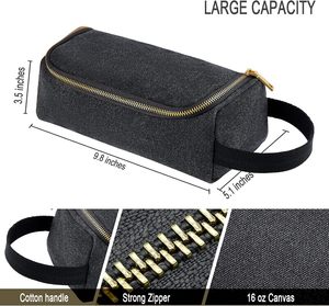 Estuche de lápices duradero multiusos, organizador estacionario, bolsa de herramientas de lona con cremallera de Metal dorado - Product Image 2