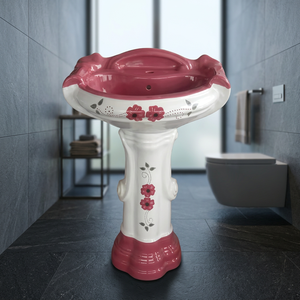 Lavabo sur pied carré moderne en surface solide, exquis, pour hôtels, salles de bain, centres commerciaux et projets de construction - Product Image 5