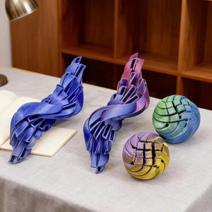 Juguete Sensorial Antiestrés Transformable con Diseño Giratorio Impreso en 3D, Bola de PU Suave con Mecanismo de Flujo de Líquido - Product Image 6