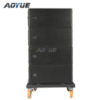 Système de sonorisation professionnel en plastique pour extérieur, double enceinte active Line Array de 10 pouces, amplificateur intégré, contrôle DSP embarqué