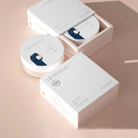 Boîte d'emballage magnétique rigide recyclable avec logo personnalisé et doublure en velours satiné pour bijoux et maquillage, boîte à tiroir personnalisable