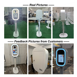 Photomaton professionnel de haute qualité pour appareil photo reflex numérique, ovale, avec iPad, avec appareil photo et imprimante en option, location pour fête, support pour selfie - Product Image 3