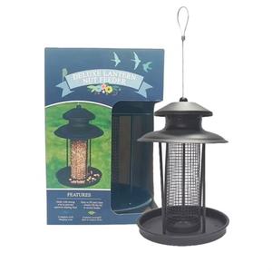 Lantaarnvormige Moer Feeder Poeder Gecoat Metalen Mesh Vogel Feeder Met Drainage Gaten Voor Wilde Vogels - Product Image 2