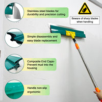 Spatule à plâtre personnalisable DIY, lame de raclage durable, couteau de lissage, outils d'assemblage, support OEM/ODM, garantie 1 an