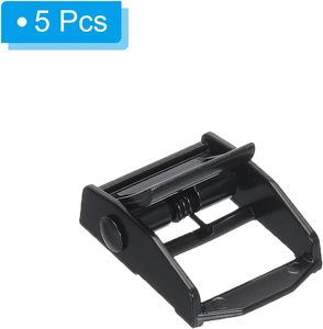Hebillas de presión metálicas para correas de amarre de 5 mm, color negro - Product Image 3