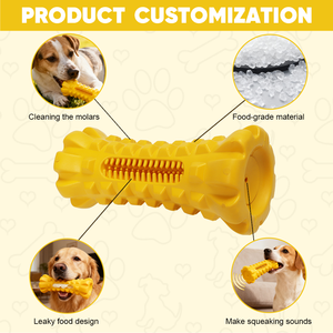 Giocattolo da Masticare per Cani in Gomma Naturale Resistente con Dispenser di Snack per Pulizia dei Denti e Allenamento del QI - Product Image 4