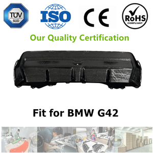 Difusor de fibra de carbono ligero estilo MP, divisor de parachoques trasero para <span class=keywords><strong>BMW</strong></span> G42 <span class=keywords><strong>M235i</strong></span> M240i 2 Series 2 puertas <span class=keywords><strong>2020</strong></span> up - Product Image 2