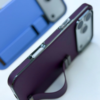 Étui de téléphone en cuir avec support magnétique, compatible avec la charge sans fil, coque antichoc pour iPhone 15-17, fabricant OEM ODM Chine