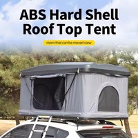 Carpa de Techo para Auto, Carpa de Camping para SUV 4x4, Carpa de Techo de Fibra de Vidrio con Carcasa Rígida de ABS, Amplio Espacio