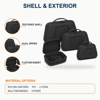Étui rigide en EVA avec insert en mousse, résistant à l'eau, durable, design personnalisé, étui à outils en EVA, fermeture à glissière, protection rigide pour le rangement