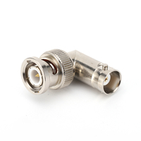 Vente chaude 3G-SDI Oscilloscope Convertisseur Angle Droit BNC Femelle Mâle Connecteurs Coaxiaux (RF) pour Adaptateur de Surveillance Vidéo HD