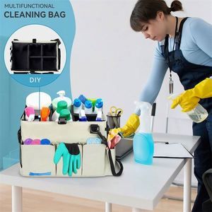 BSCI Factory Custom Large <b>Cleaning</b> <b>Caddy</b> Organizer Wearable <b>Cleaning</b> <b>Caddy</b> Bag For <b>Cleaning</b> Supplies With Handle - Product Image 6