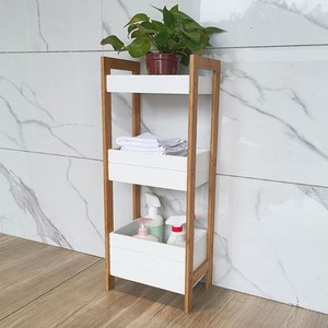 Estante de Almacenamiento de Bambú de Múltiples Niveles, 3 Niveles, Color Madera Natural, Tipo Vertical, Organizador de Baño y Cocina, Duradero - Product Image 2