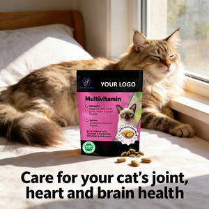 Friandises multivitaminées <span class=keywords><strong>pour</strong></span> chats OEM/ODM, friandises croquantes et crémeuses <span class=keywords><strong>pour</strong></span> <span class=keywords><strong>la</strong></span> santé immunitaire et le soutien articulaire des chats avec des oméga 3, de <span class=keywords><strong>la</strong></span> <span class=keywords><strong>lysine</strong></span> et des probiotiques - Product Image 4