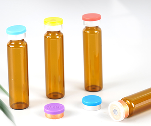 Flacon en verre personnalisé avec logo, flacon vide pour sérum, flacon pour pénicilline et flacon pour peptides avec bouchon en caoutchouc pour emballage cosmétique - Product Image 5