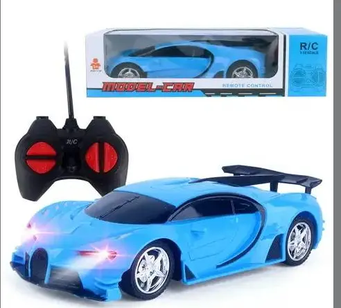 Mobil RC mainan balap kecepatan tinggi, mobil RC mainan isi ulang daya untuk anak laki-laki dan perempuan dengan lampu Led dan mobil Remote Control