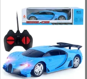 Coches RC recargables de alta velocidad, juguetes de carreras de vehículos para niños y niñas, con luz Led Hobby, coche de Control remoto