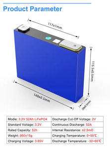 6000รอบเซลล์ปริซึมของเหลว LiFePO4 52Ah gotion 3.2V สำหรับพลังงานแสงอาทิตย์ es/ups กับ BMS 1C ชาร์จเร็ว - Product Image 4