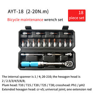 ชุดเครื่องมือซ่อมจักรยาน OEM 21 ชิ้น พร้อมการรับประกัน 1 ปี เครื่อ<span class=keywords><strong>ง</strong></span>มือช่า<span class=keywords><strong>ง</strong></span>สแตนเลส ช่วงแร<span class=keywords><strong>ง</strong></span>บิด 5-25 นิวตันเมตร แกนเชื่อมต่อขนาด 4 <span class=keywords><strong>นิ้ว</strong></span> - Product Image 3