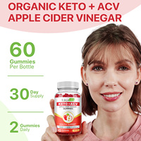 Hatmanlabs Gummies Minceur Keto au Vinaigre de Cidre de Pomme (ACV) pour la Perte de Poids, Gummies aux Fruits pour le Soutien à la Perte de Poids