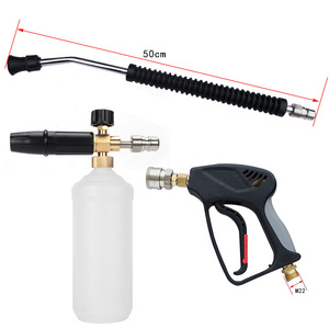 Pulvérisateur de mousse haute pression Mingou 1000 ml, pistolet à eau manuel pour lavage de voiture, ensemble de buses en acier inoxydable, cuivre et plastique - Product Image 4